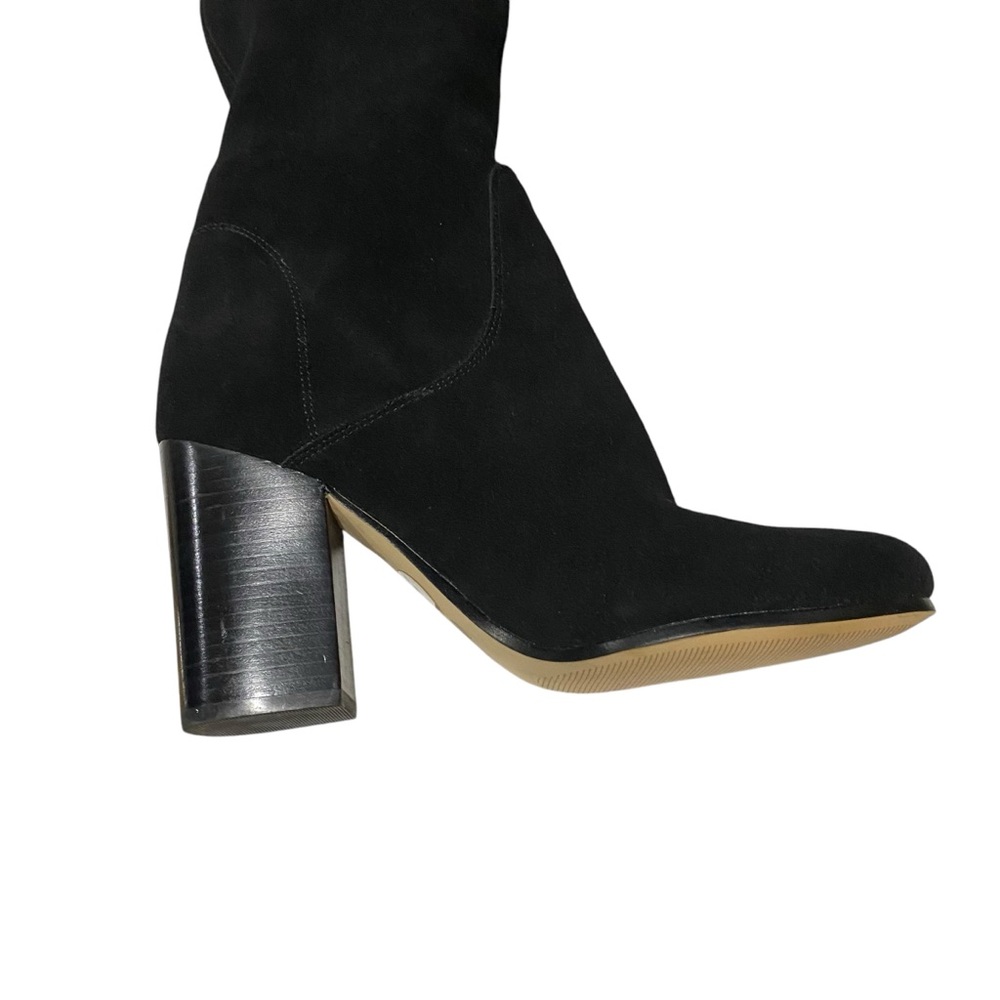 Michael Kors Black Slouch Leigh Boots Suede Slouch Tall Boots - Picture 10 of 12
